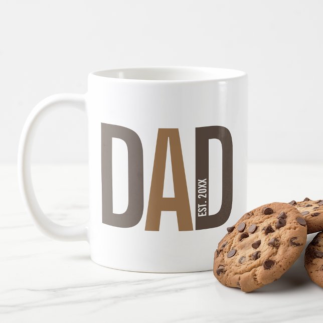 Modern Brown Personlig Pappa, etablerad Kaffemugg (Skapare uppladdad)