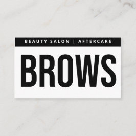 Modern Brows Aftercare PMU Brow Instructions Card Visitkort