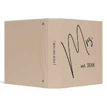 Modern Brud | Beige + Svart Skrift