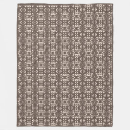 Modern brun och beige stilren Tao Fleecefilt