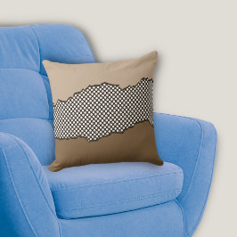 Modern brun örnpunkter lagrade kudde