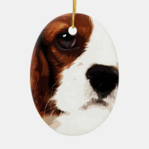 modern brun stolt Spaniel för kung Charles Julgransprydnad Keramik