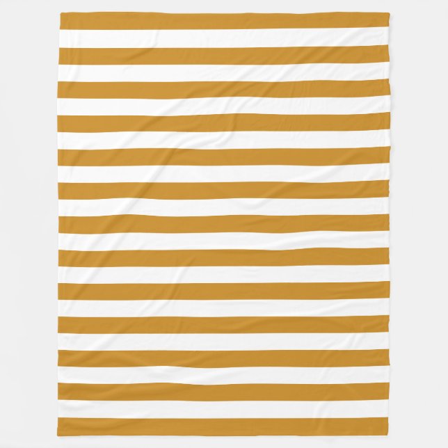 Modern brun vit rand dekorativ mall fleecefilt (Framsidan)