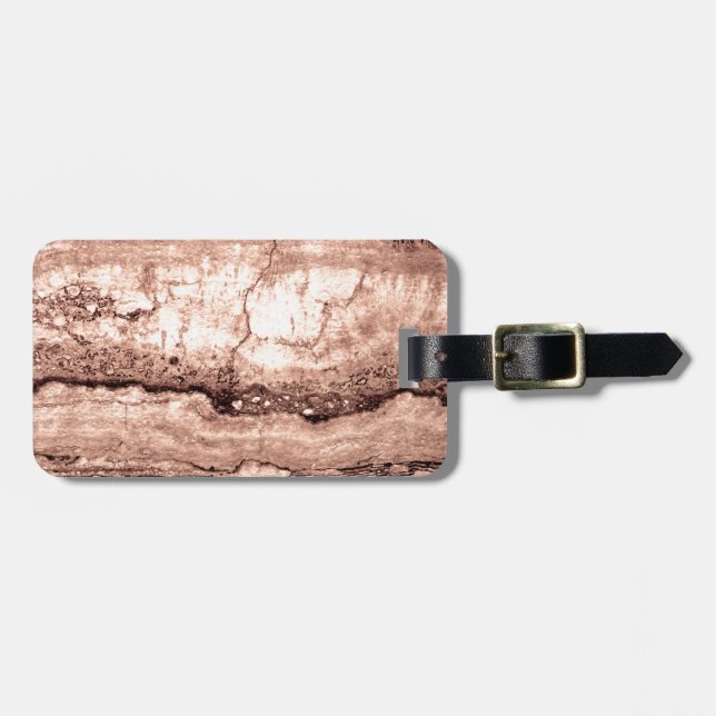 Modern brunbeige sepia-bränd granit av orange bagagebricka (Horisontell Framsida)
