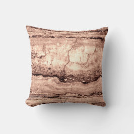 Modern brunbeige sepia-bränd granit av orange kudde