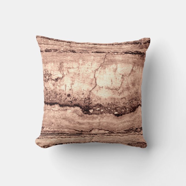 Modern brunbeige sepia-bränd granit av orange kudde (Framsida)
