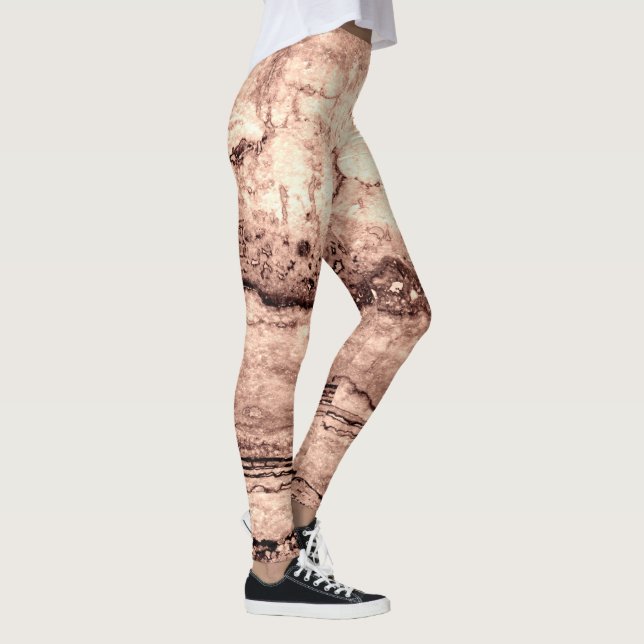 Modern brunbeige sepia-bränd granit av orange leggings (Höger)