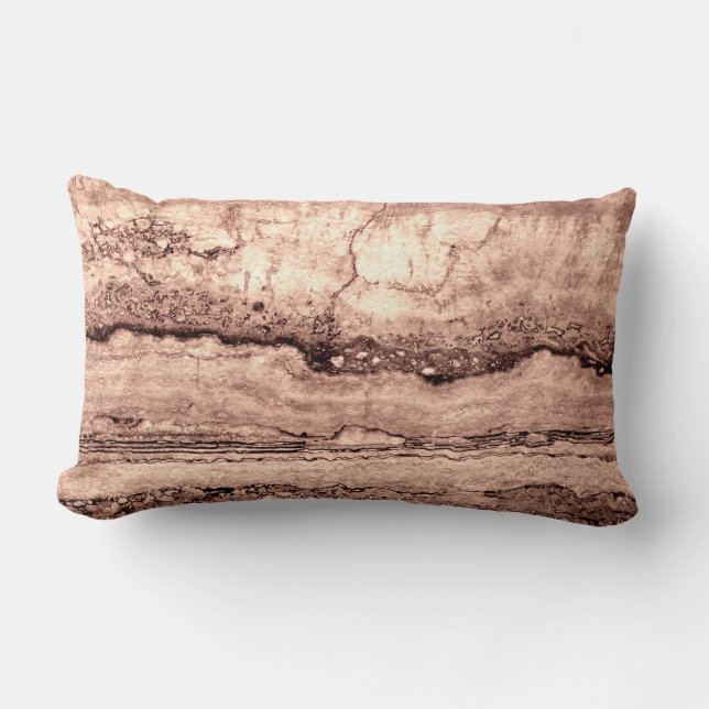 Modern brunbeige sepia-bränd granit av orange lumbarkudde (Framsida)