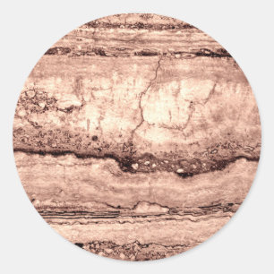 Modern brunbeige sepia-bränd granit av orange runt klistermärke