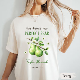 Modern Brunch Greenery Perfekt Pear Möhippa T Shirt
