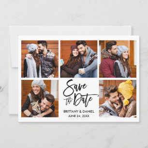 Modern Brush Script 5 Foto Spara Datumet
