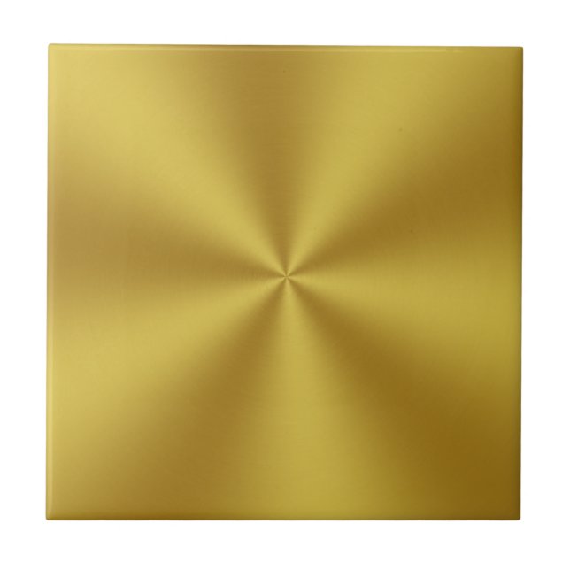 Modern Brushed Faux Guld Kakelplatta (Framsidan)