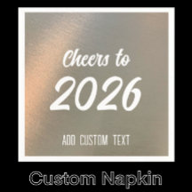 Modern Brushed Metal 2026 New Years Party