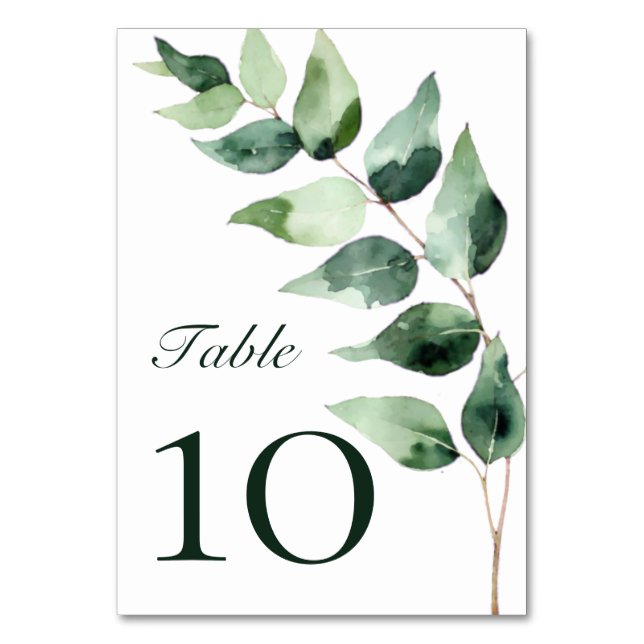 Modern Brushstroke Photo Wedding | Navy Blue Bordsnummer (Framsidan)