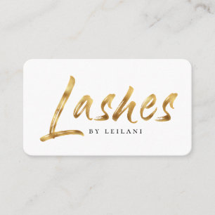 Modern brustad Guld-lashartist Visitkort