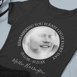 Modern Bubbeleffekt Foto Minnes-T-Shirt T Shirt
