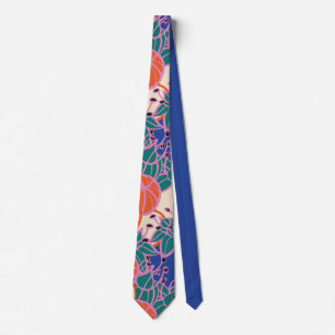 Modern bud och blomma, fet Mönster Slips