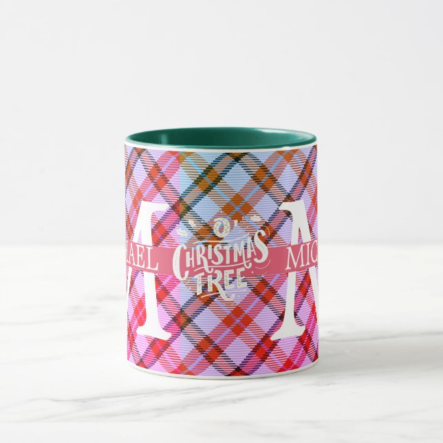 Modern Buffalo Play Monogram jul-helgdag Mugg (Center)