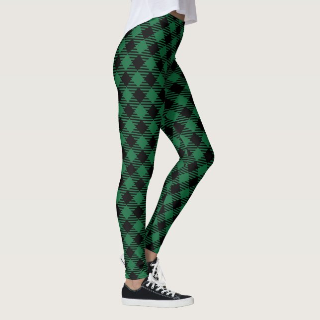 Modern Buffalo Play Mönster Timless Checkerboard Leggings (Höger)