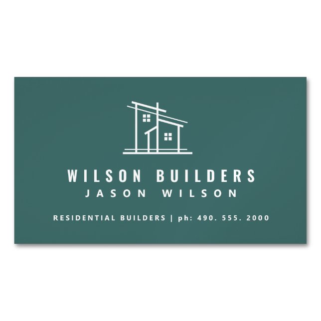 Modern Builder, Affärskort Magnet (Framsida)