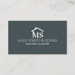 Modern Builder-byggkort Visitkort