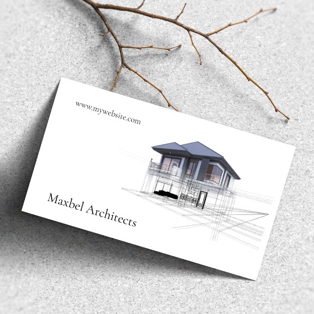 Modern Builders Architects Real Gods Egendom Visitkort (Skapare uppladdad)