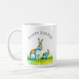Modern Bunny Rabbit Påsk Kaffemugg