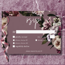 Modern burgundy & Cream Peonies Blommigt Middag