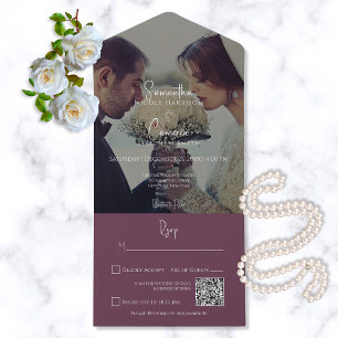 Modern Burgundy-Elegant - fotoQR-kod