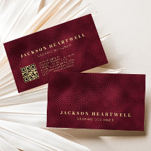 Modern Burgundy-folie struktur QR-kod