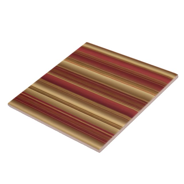 Modern Burgundy Guld Luxury Linen Collection Kakelplatta (Sidan)