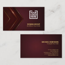 Modern Burgundy Guld | Lyx Professionell
