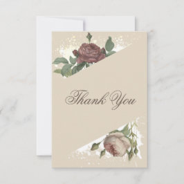 Modern Burgundy Marsala Baby Shower för Rustik Blo Tack Kort