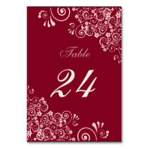 Modern Burgundy och Ro Guld Blommigt Swirl