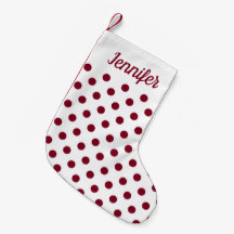 Modern Burgundy Polka dots Mönster