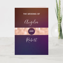 Modern Burgundy Ro Guld-skript Foto Bröllop Inbjudan