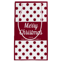 Modern Burgundy Script God Jul