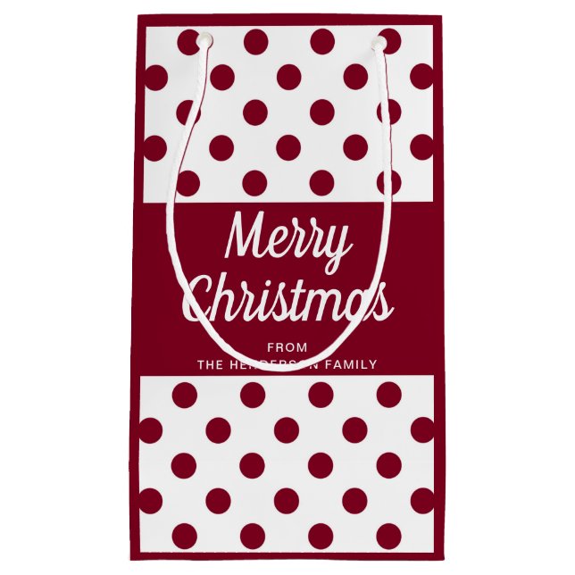 Modern Burgundy Script God Jul (Framsidan)