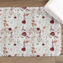 Modern Burgundy Wildblommor | Elegant Boho Blommig