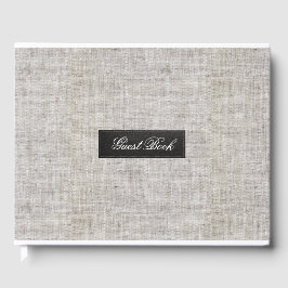 Modern Burlap Gästböcker
