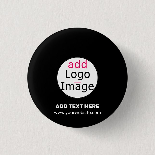 Modern Business Anpassade Add Logotyp Black Knapp (Framsida)