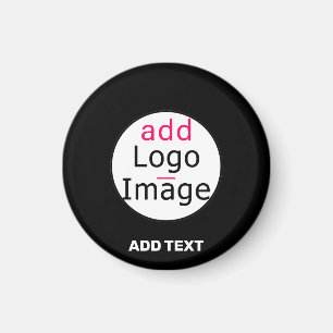 Modern Business Anpassade Add Logotyp Black Magnet