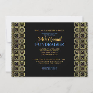 Modern Business Auction Corporate Gala Fundraiser Inbjudningar