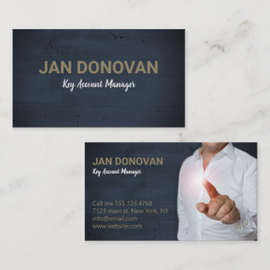 Modern Business Avslappnad Nyckel Account Manager Visitkort