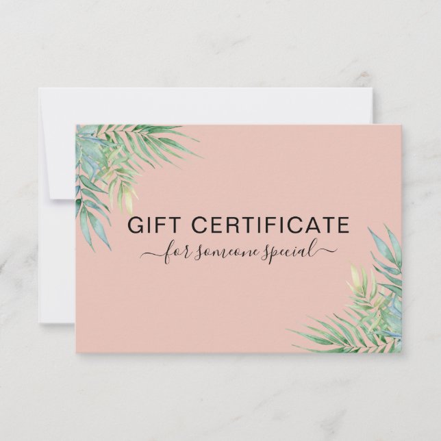MODERN BUSINESS CERTIFIATE TROPICAL-gåva till dig (Framsida)
