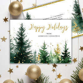 Modern Business Christmas Holiday Card  Julkort