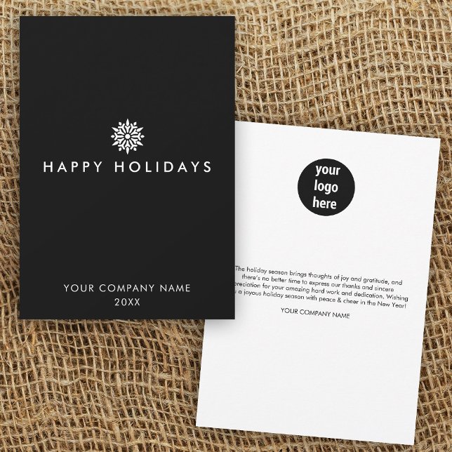 Modern Business Corporate Logotyp-julkort (Modern Business Corporate Logo Christmas Card)