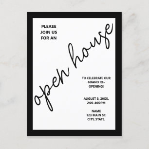 Modern Business Corporate Open House-inbjudan Vykort