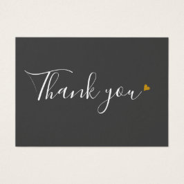 Modern Business Gift Certificate Tack Heart Visitkort