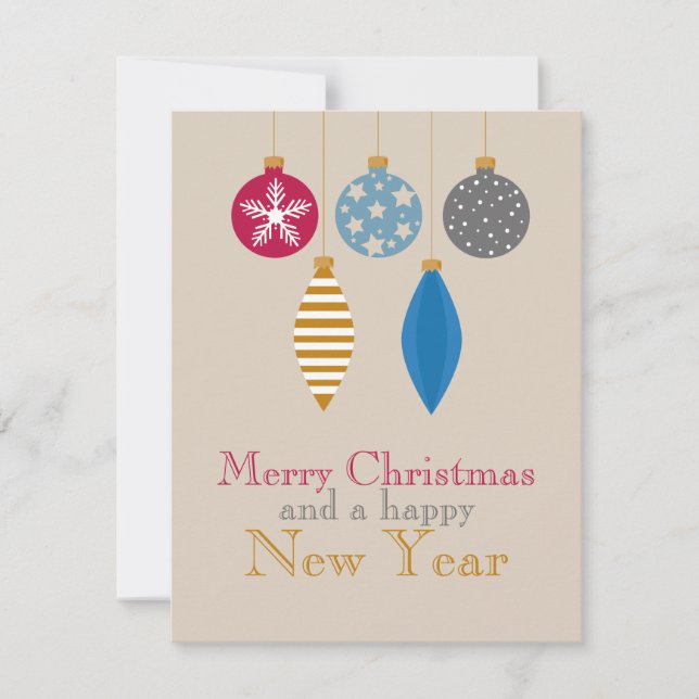 Modern Business Helgdag Card enkel minimal Julkort (Framsida)